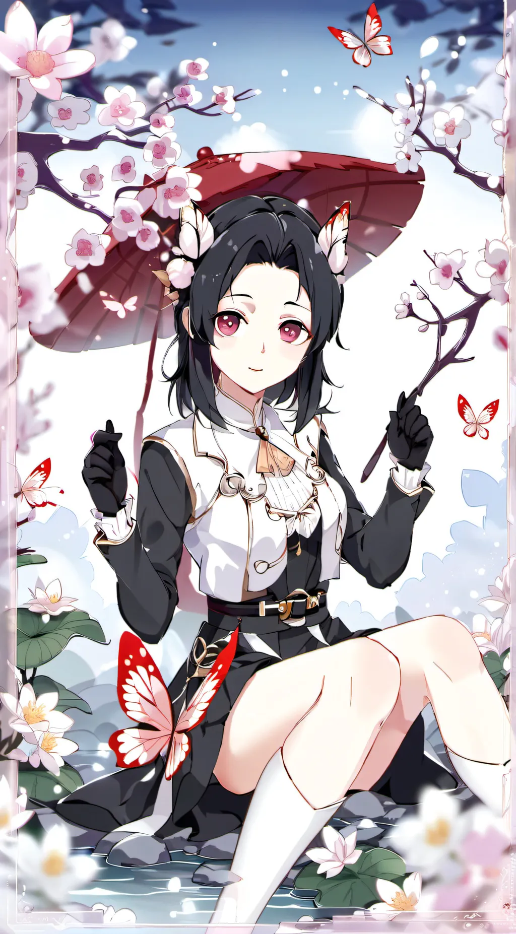 ai character: kocho shinobu background