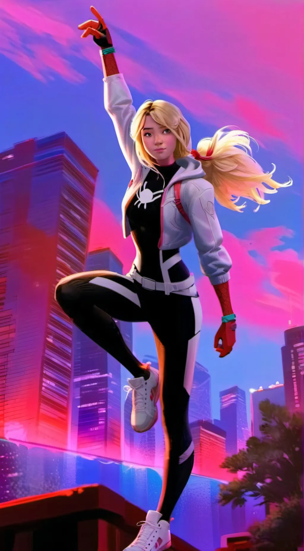 ai character: Gwen Stacy background