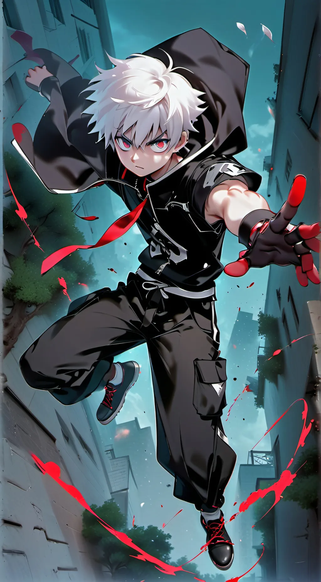 ai character: killua zoldyck background