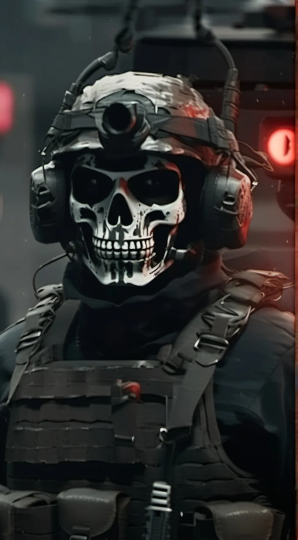 ai character: Ghost  background