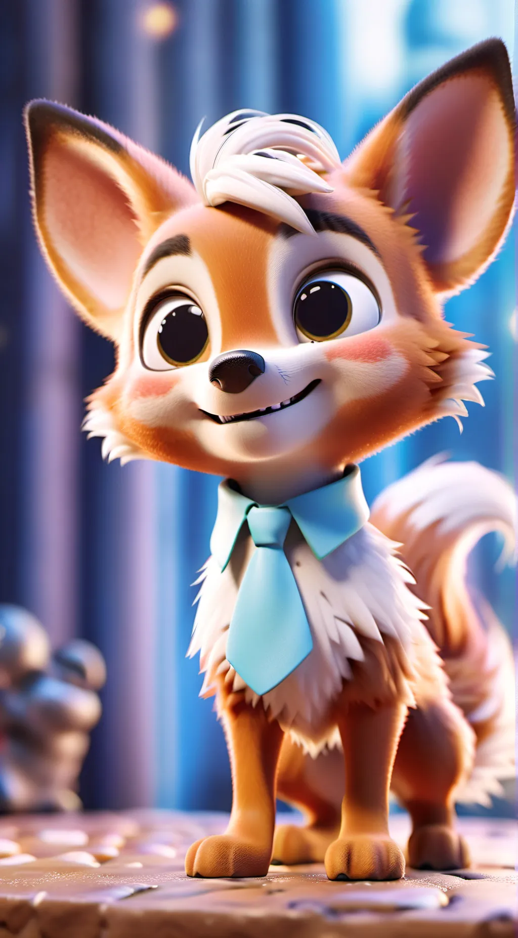 ai character: Smiling critters background