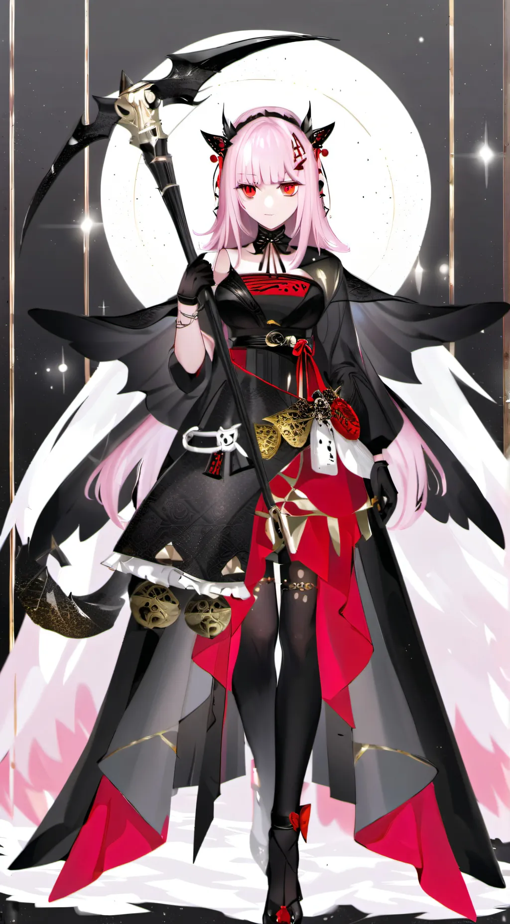 ai character: Mori Calliope  background