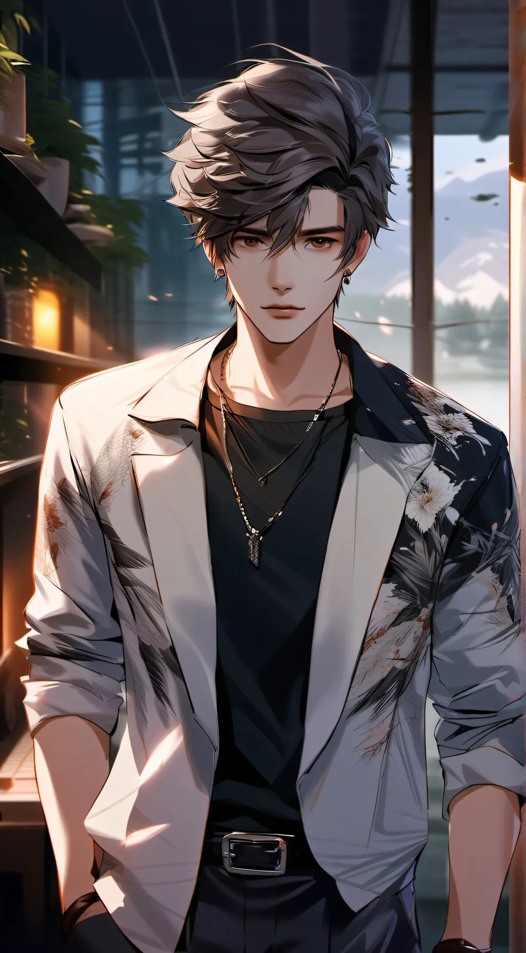 ai character: Daniel B. magpili  background