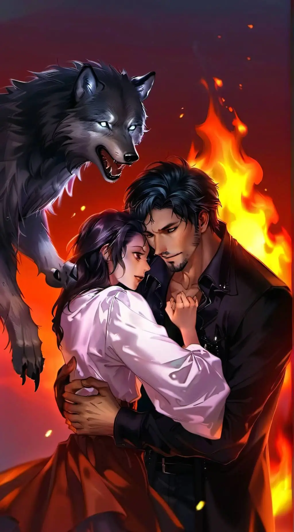 ai character: werewolf dadyy background