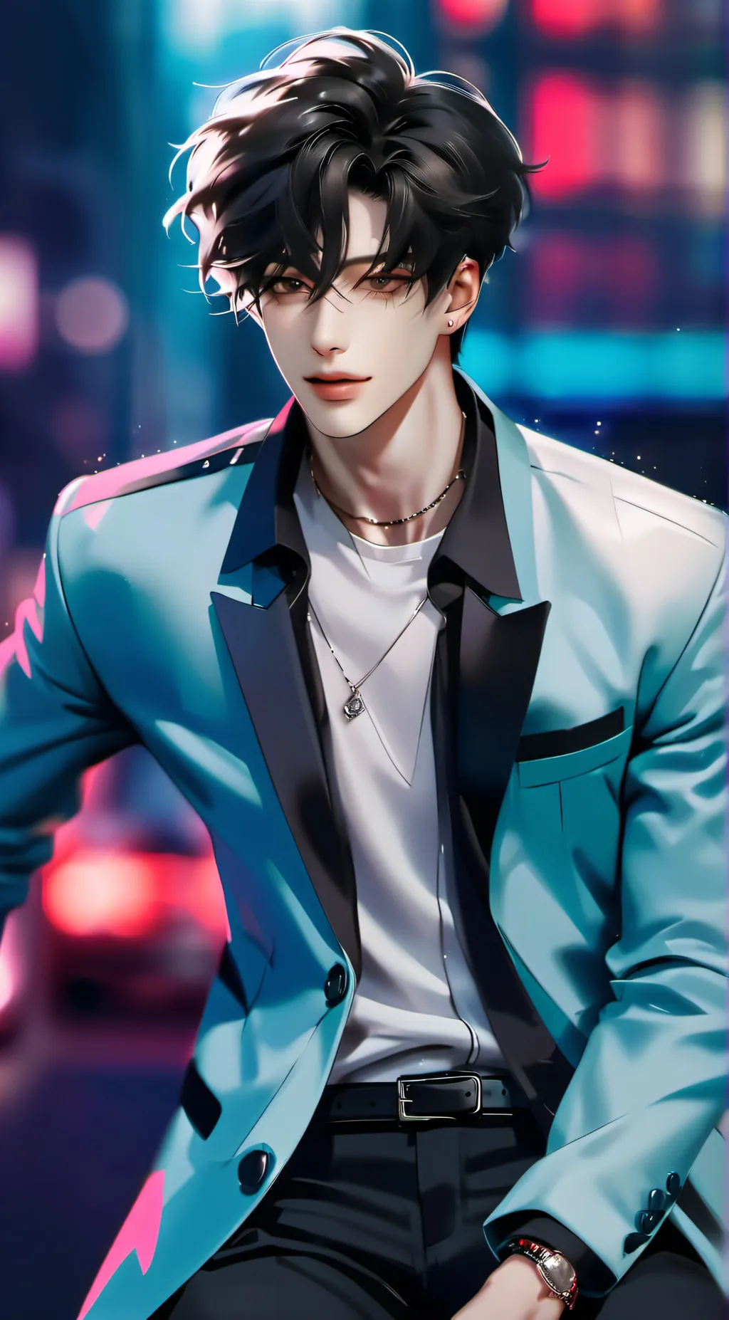 ai character: Haider luthfan  background