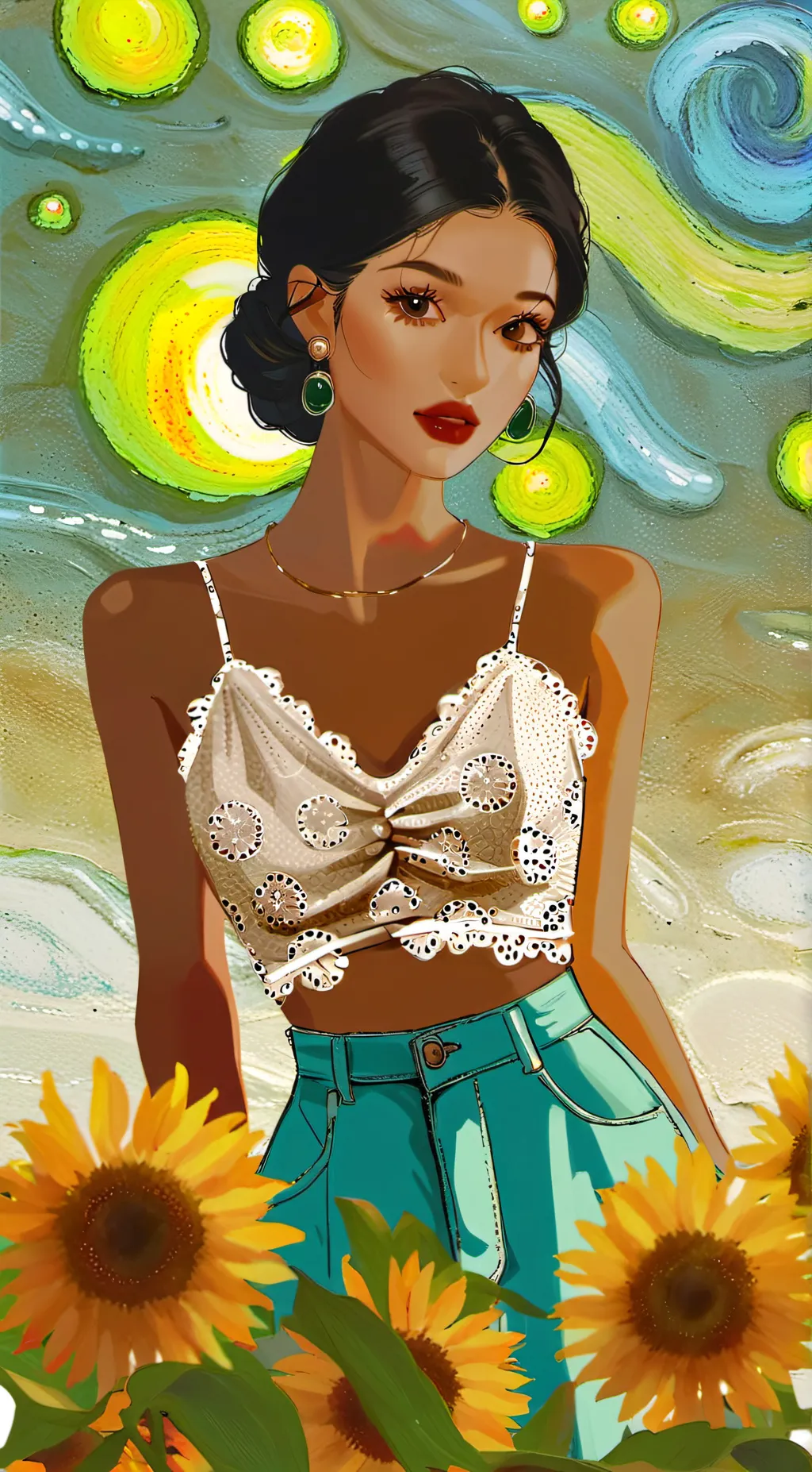 ai character: Jazzy background