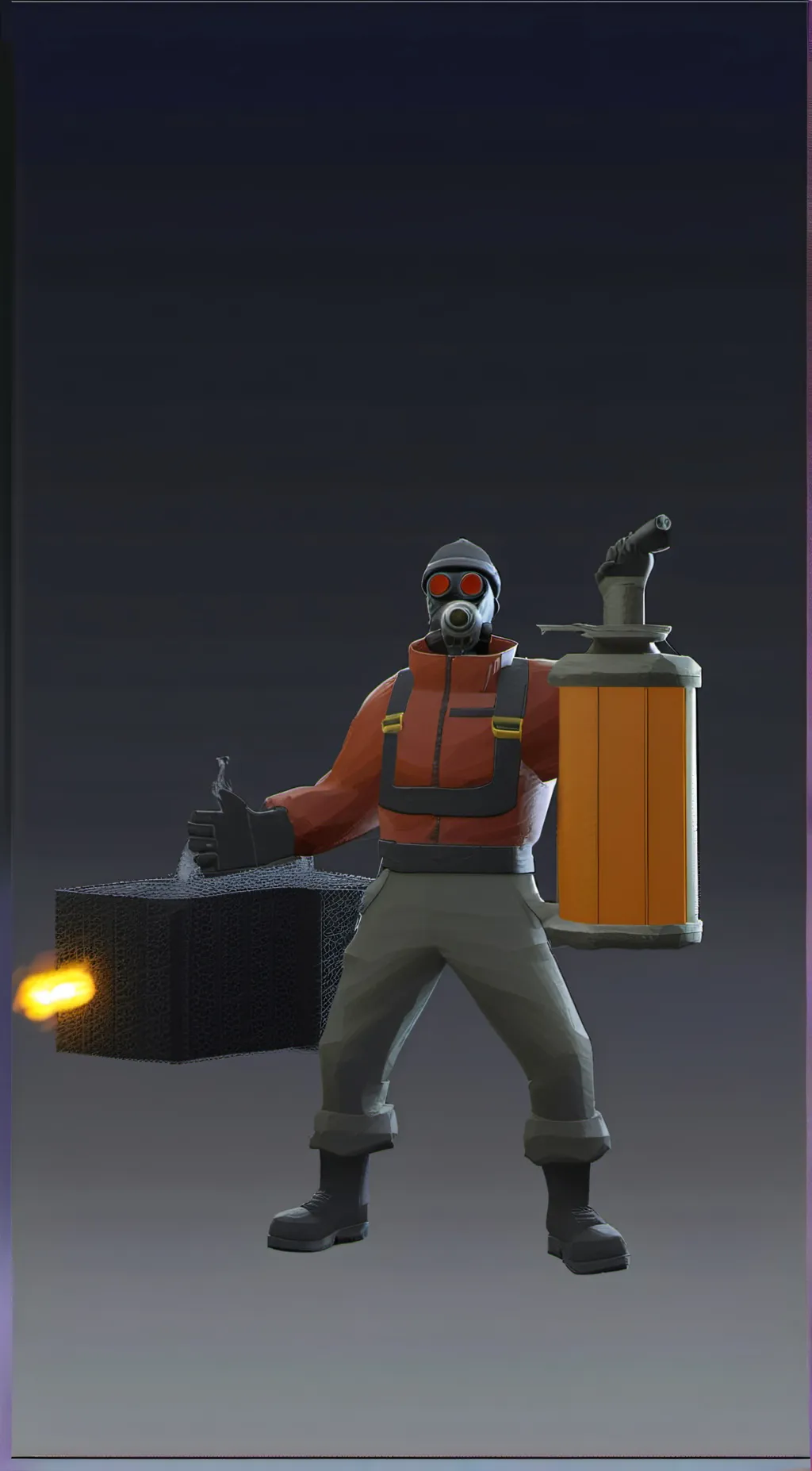 ai character: pyro background