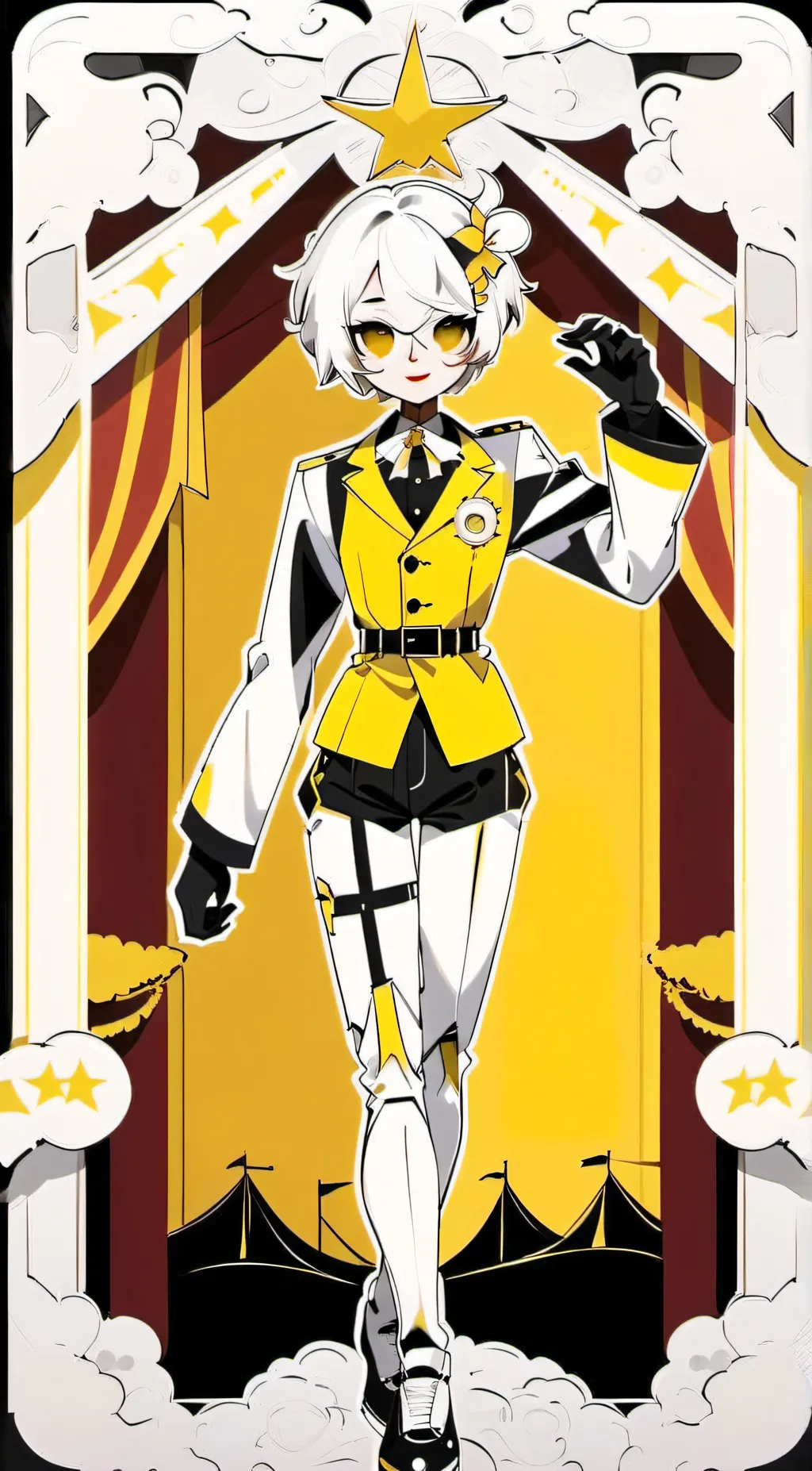ai character: Sun drop background