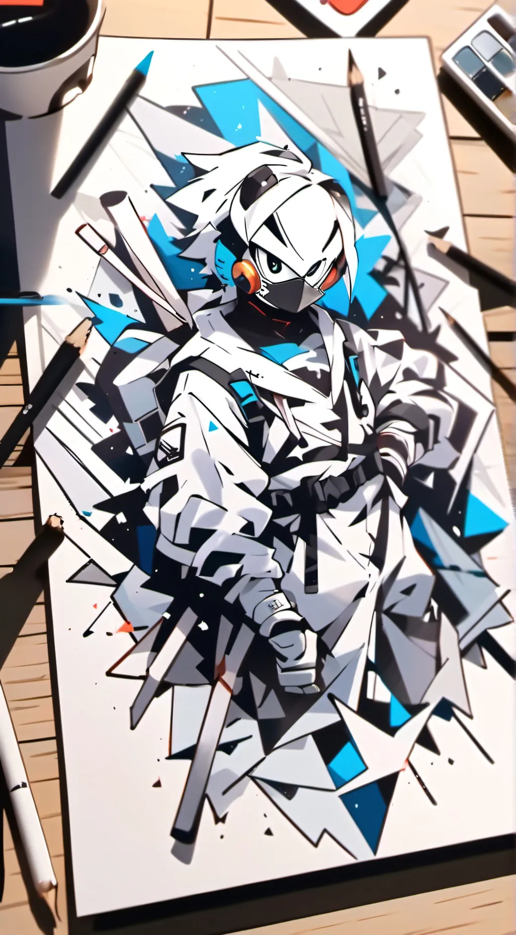 ai character: Art challenge 🎨 background