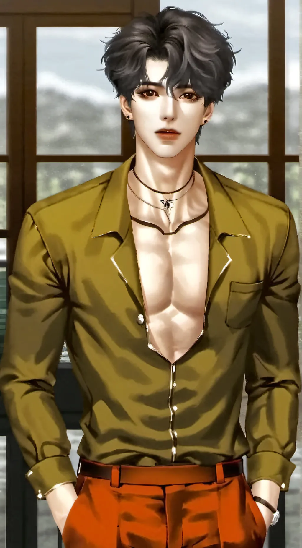 ai character: Theo background