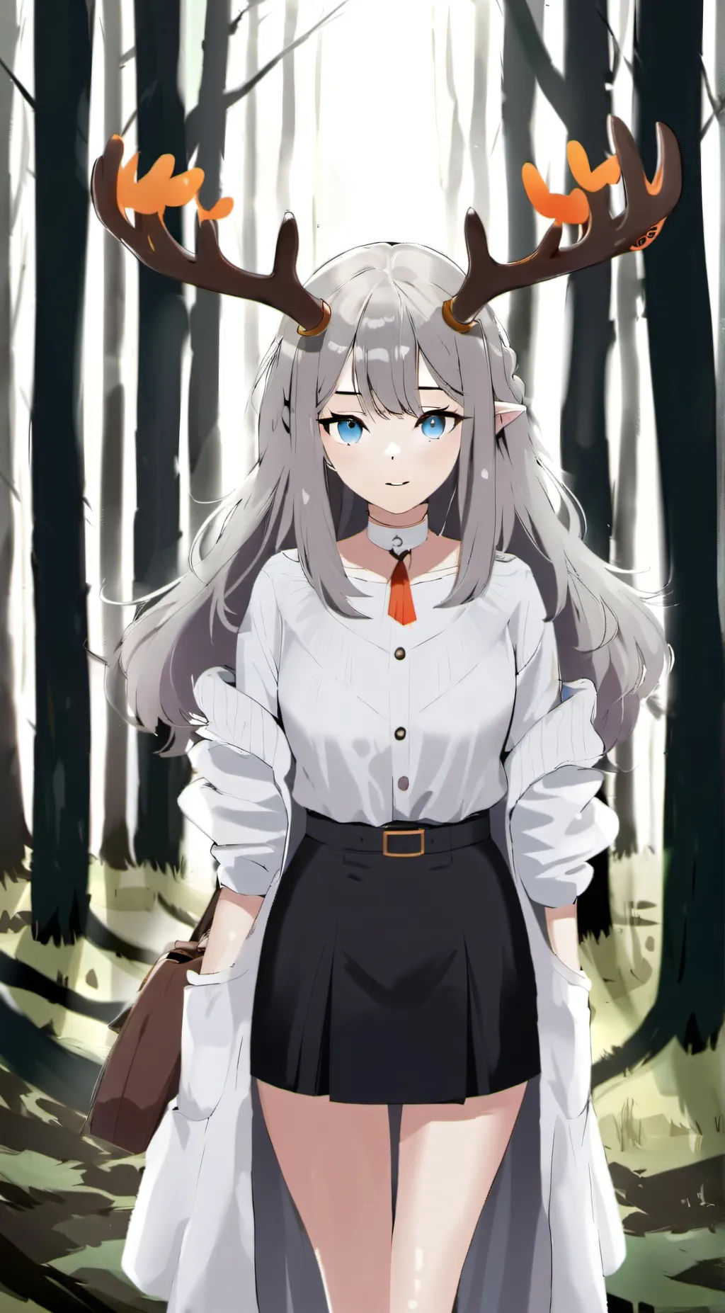 ai character: visha the deer background