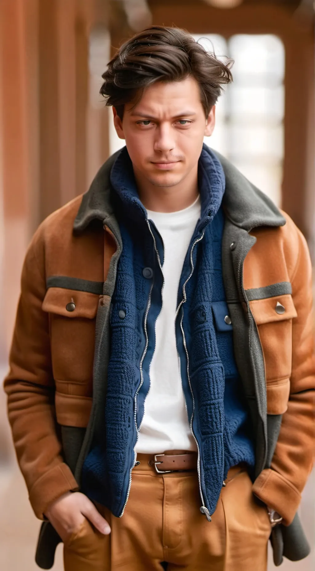 ai character: cole sprouse  background