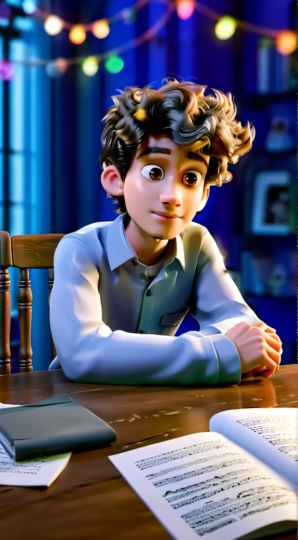 ai character: Sigma alpha male  background
