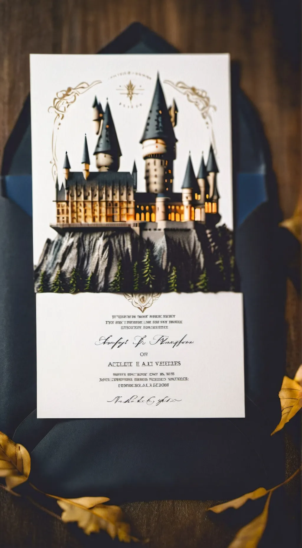 ai character: Hogwarts Letter background