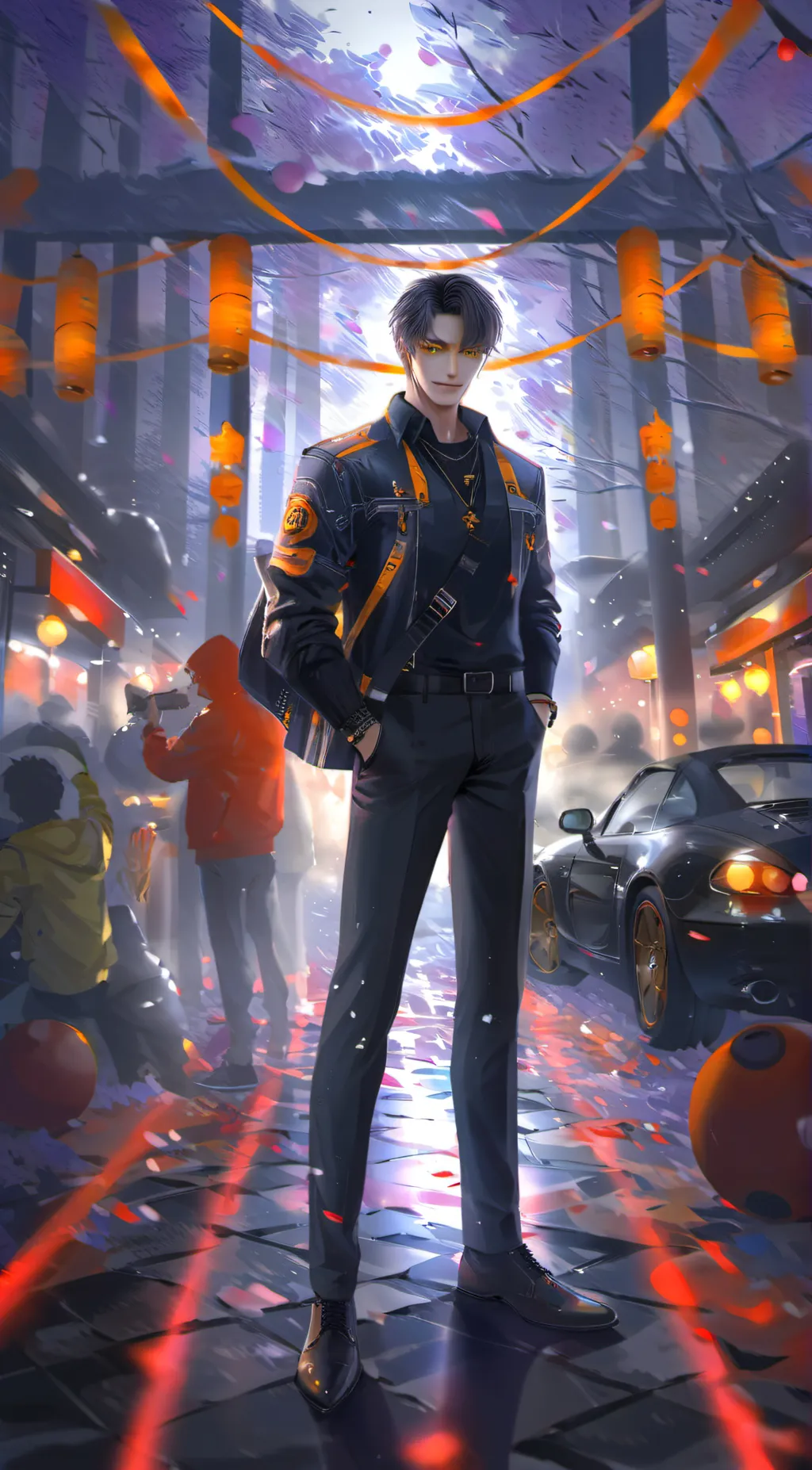 ai character: Purple guy background