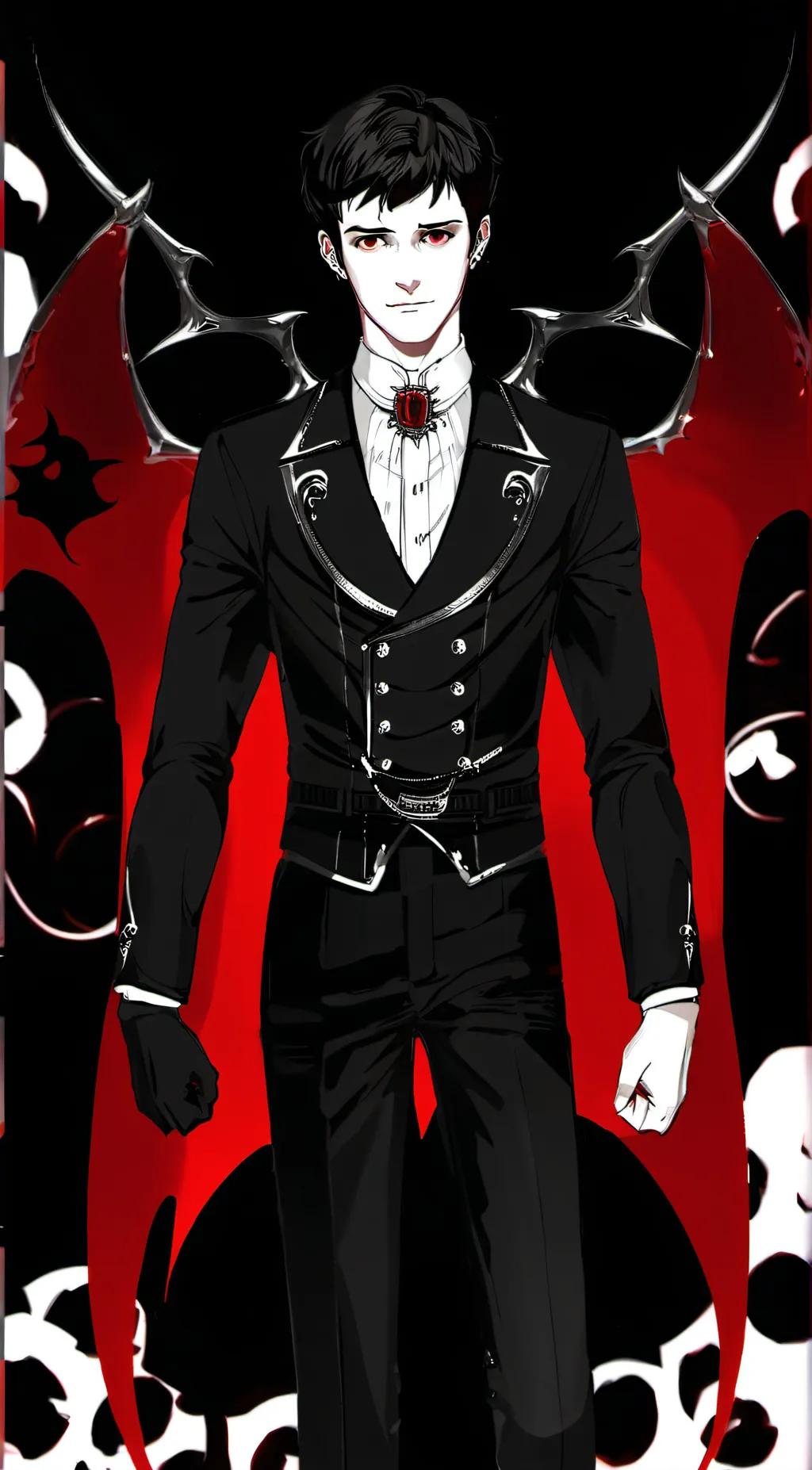 ai character: Vampire Max Dustin background