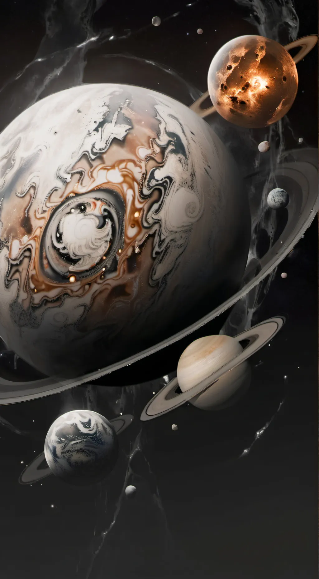ai character: Solar System!⭐🌏 background