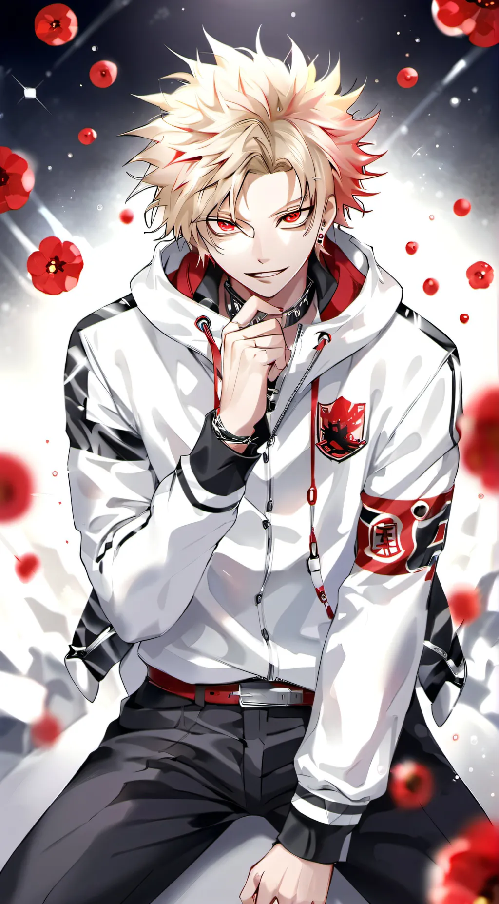 ai character: Katsuki bakugo  background