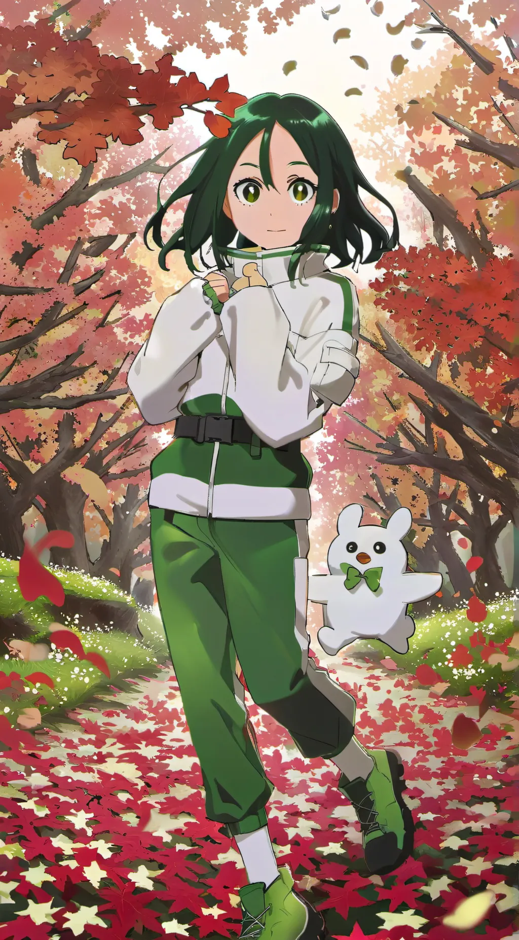 ai character: Mha on a plane background