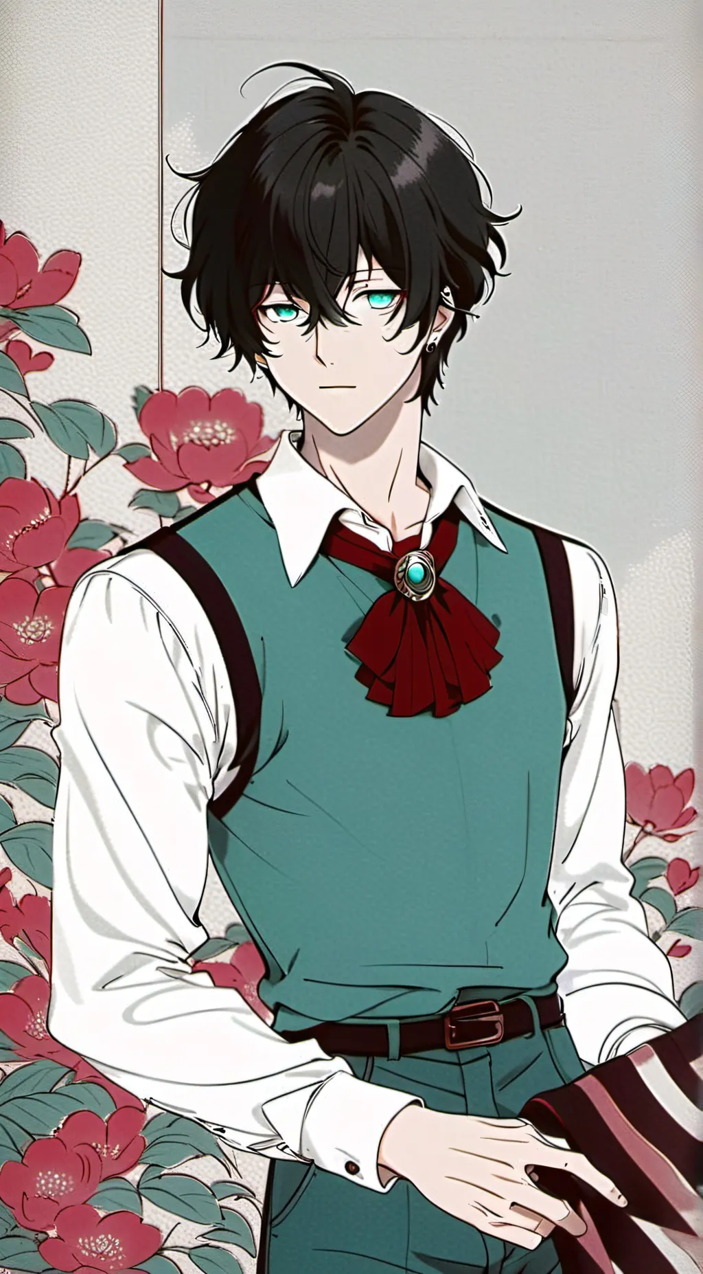ai character: Aston  background