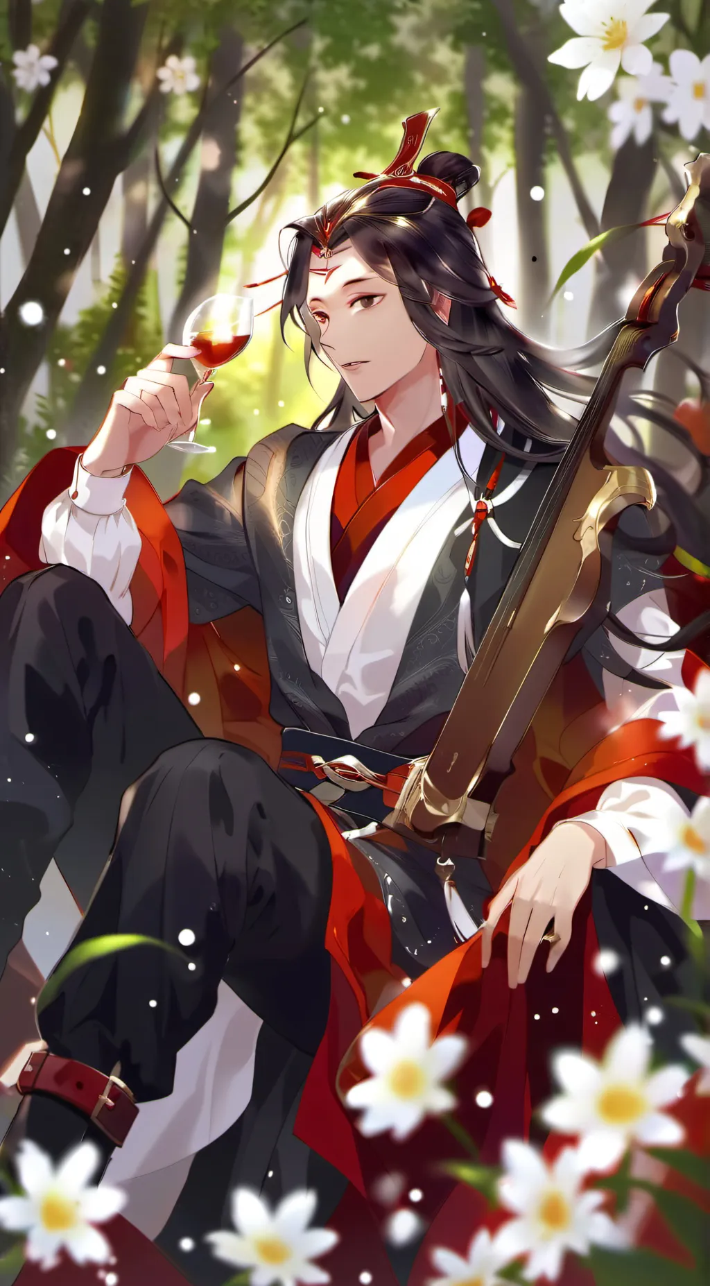 ai character: Yoriichi n koku background
