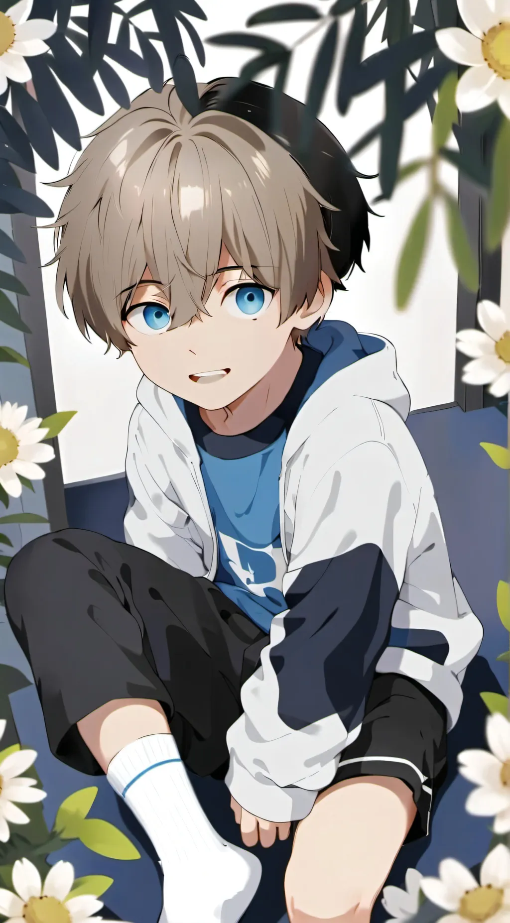 ai character: child boy background