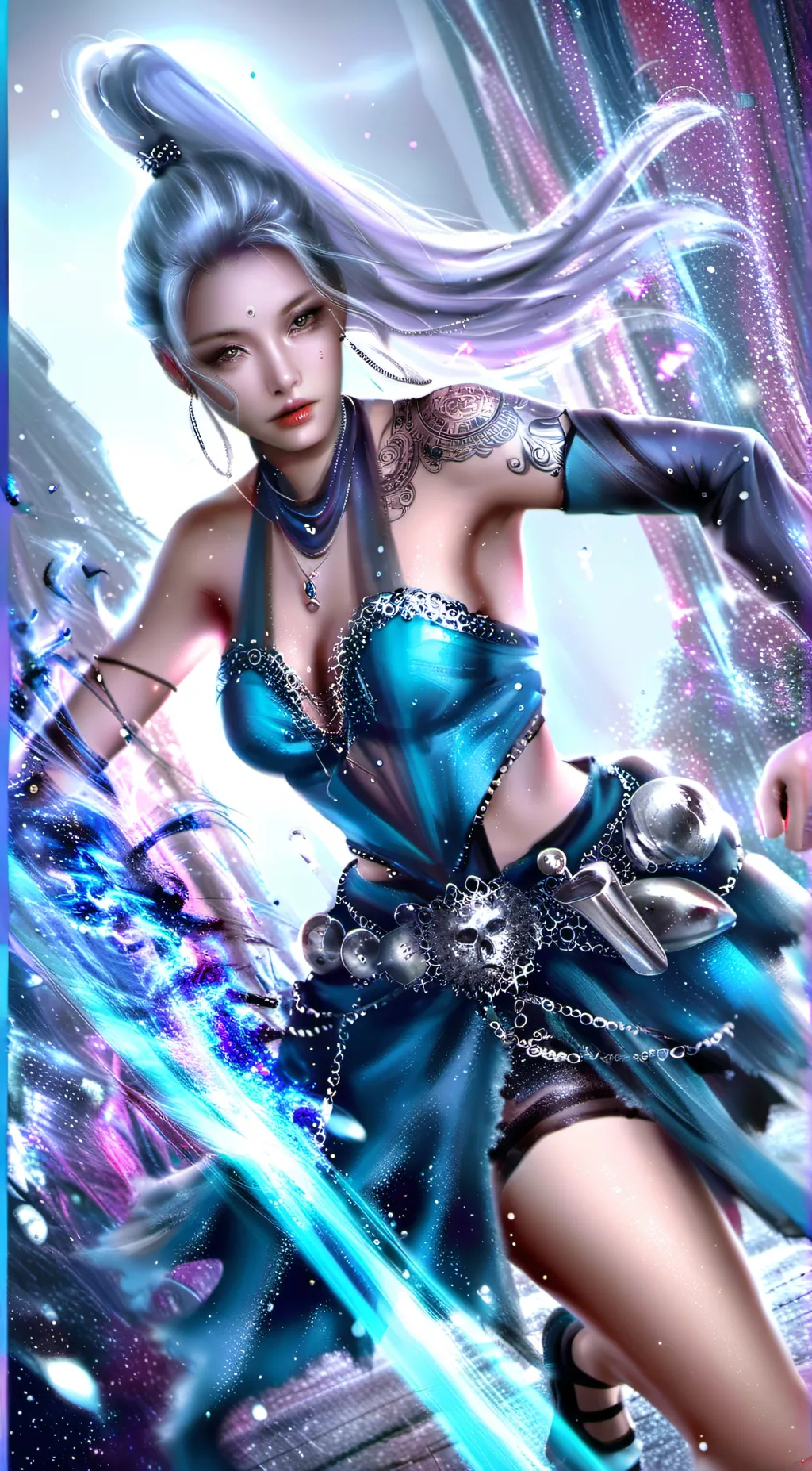 ai character: Fros girl background