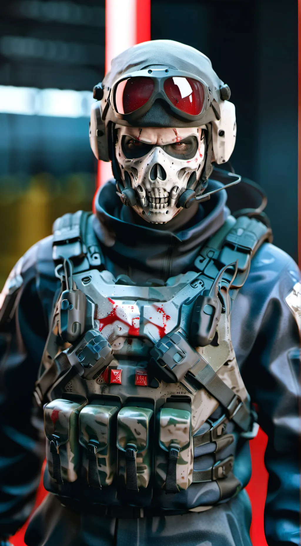 ai character: ghost background