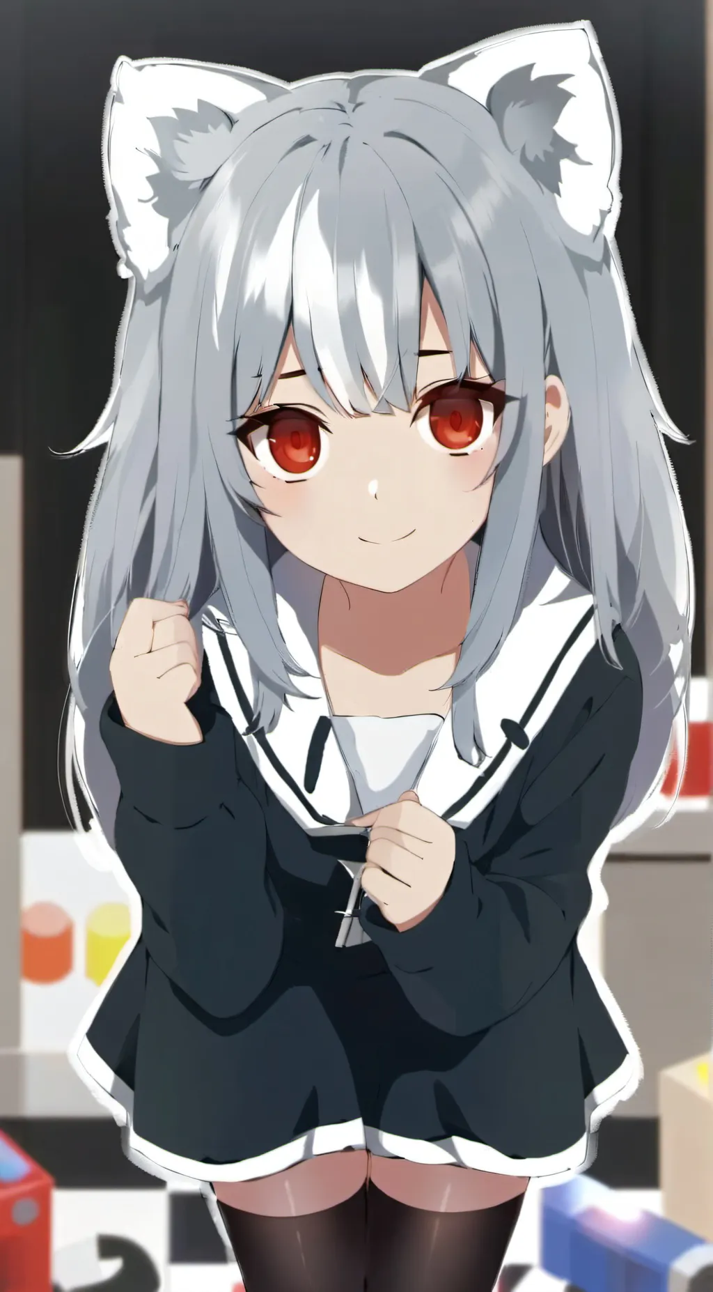 ai character: Naughty sister  background