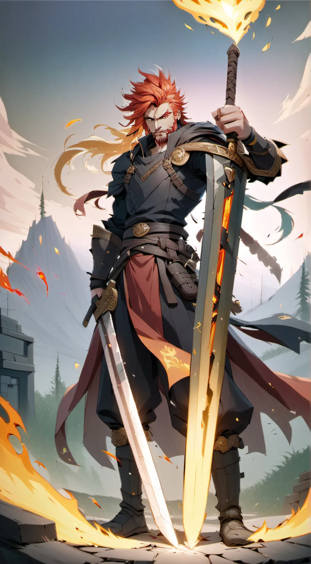 ai character: Enji Katsuki background