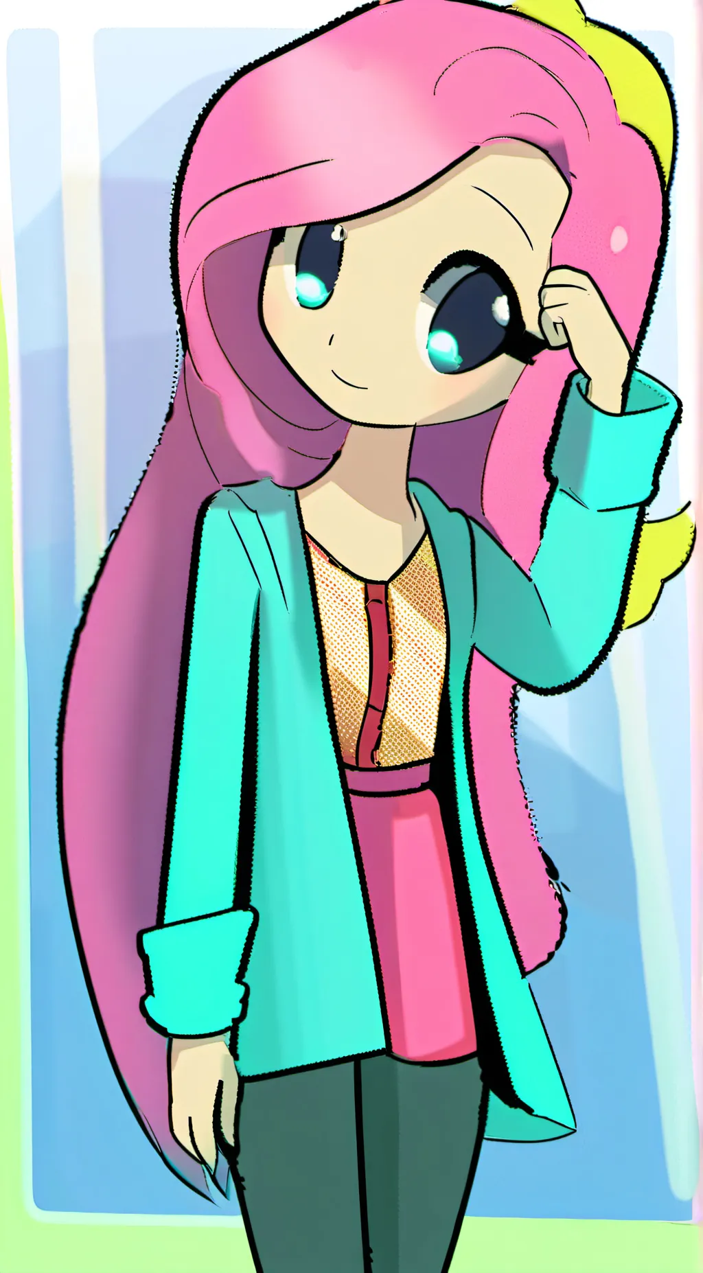 ai character: Fluttershy background