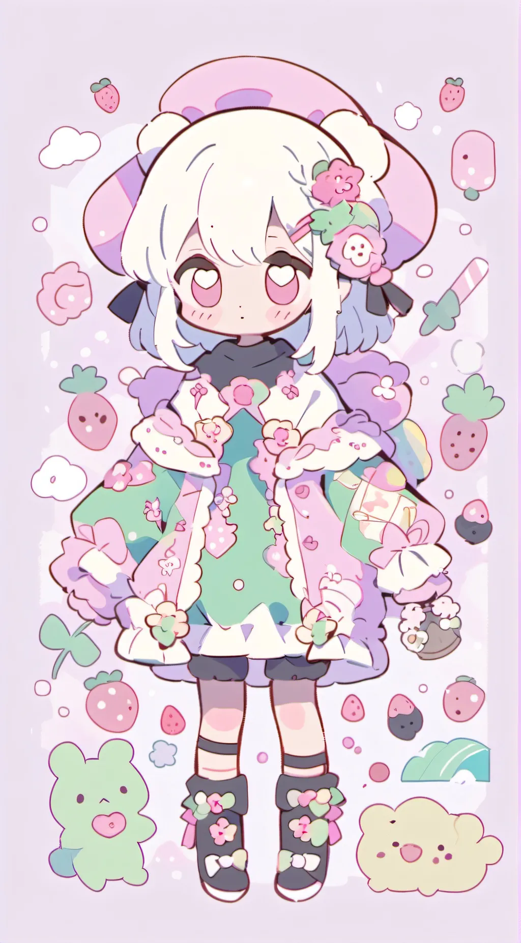 ai character: pinky UwU  background