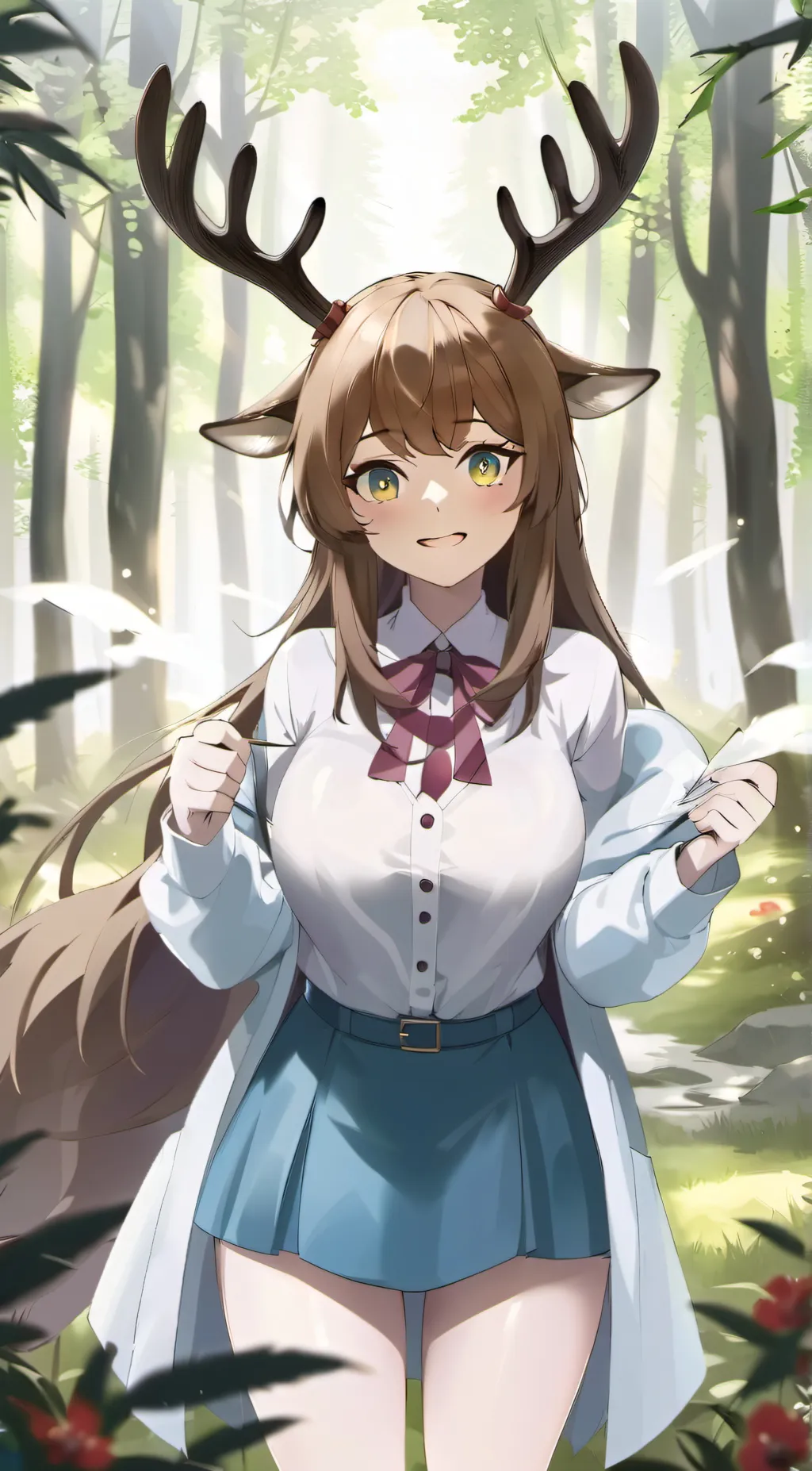 ai character: olena the deer background