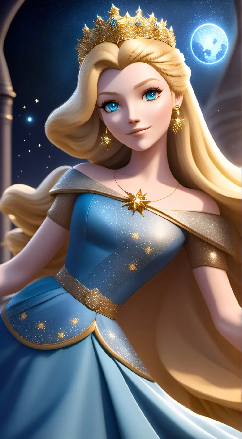 ai character: Rosalina  background