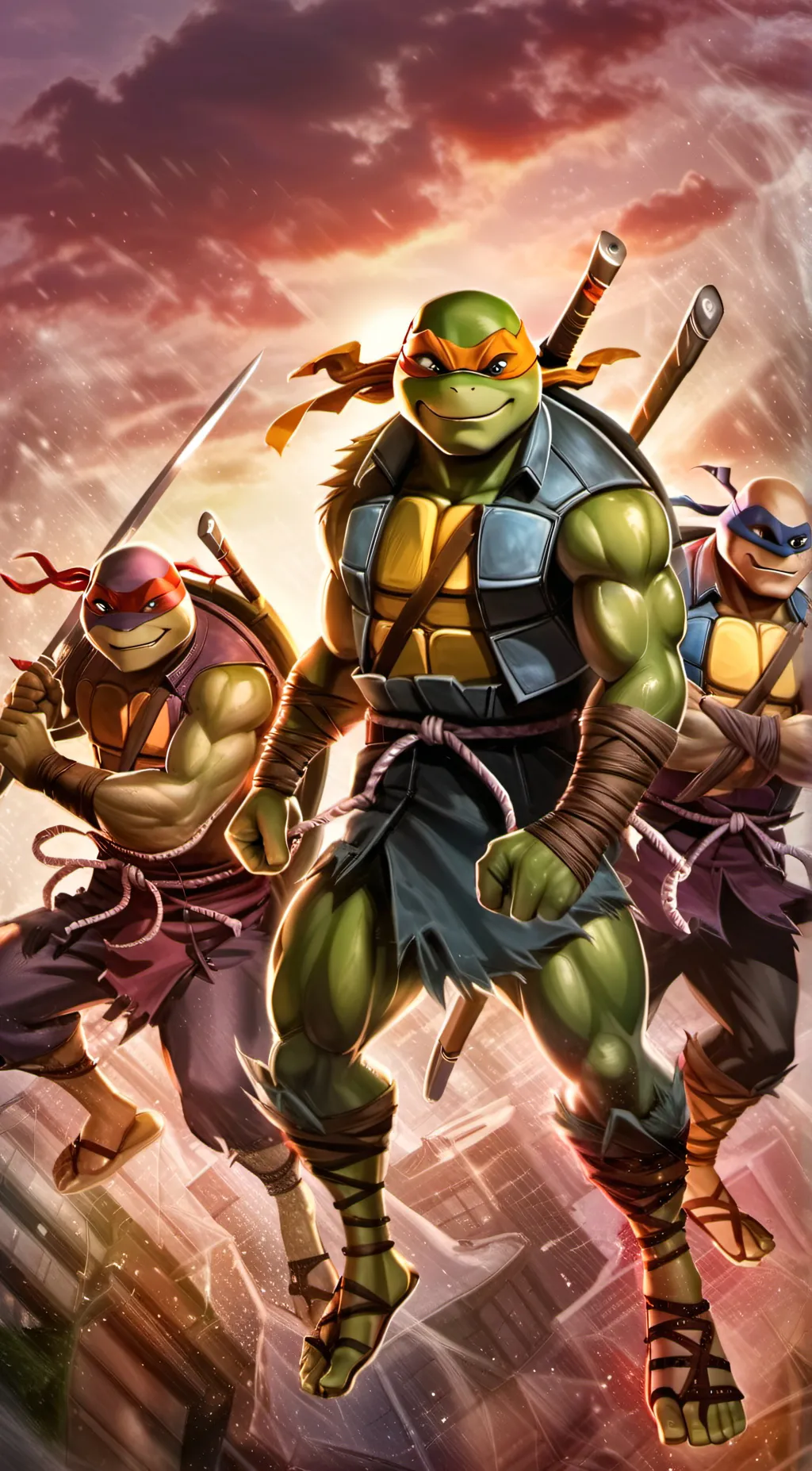 ai character: rise tmnt future background