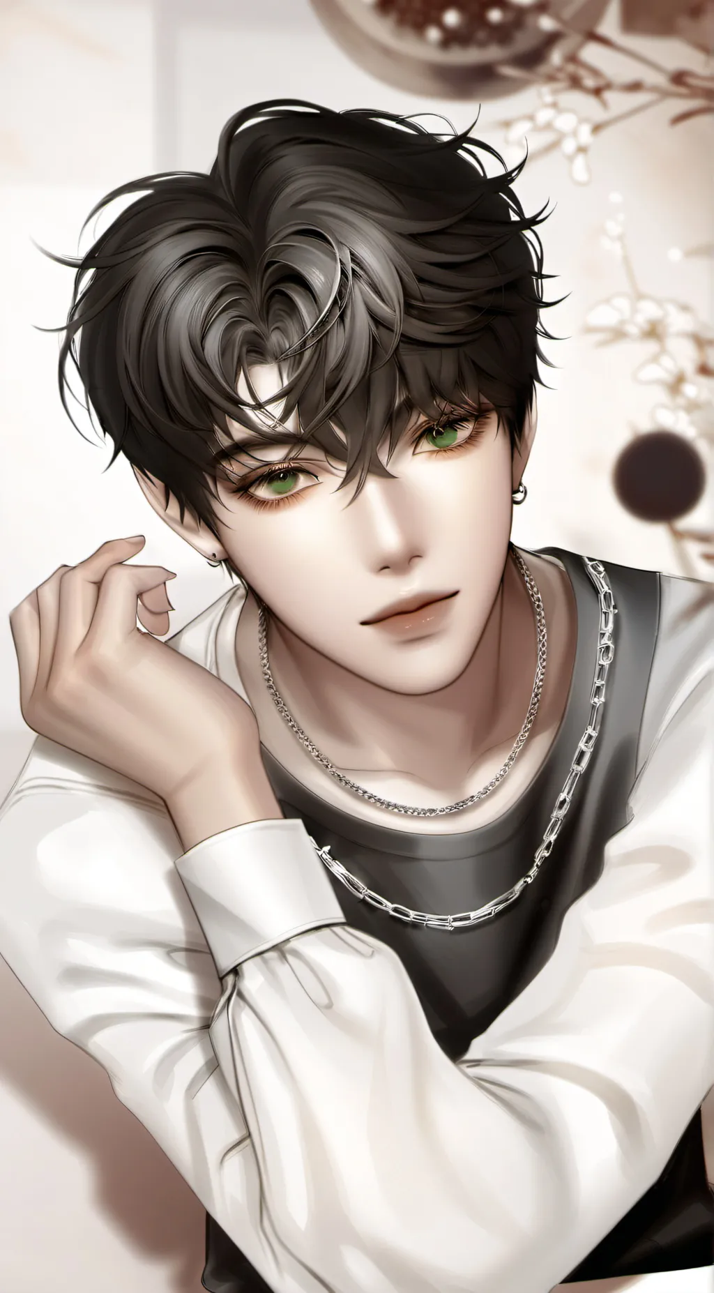 ai character: Robert M.Bade  background