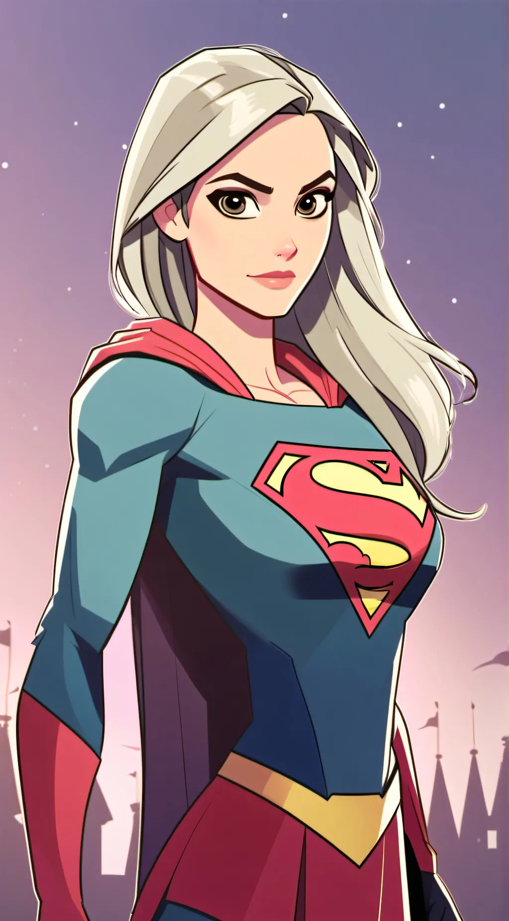ai character: Supergirl background