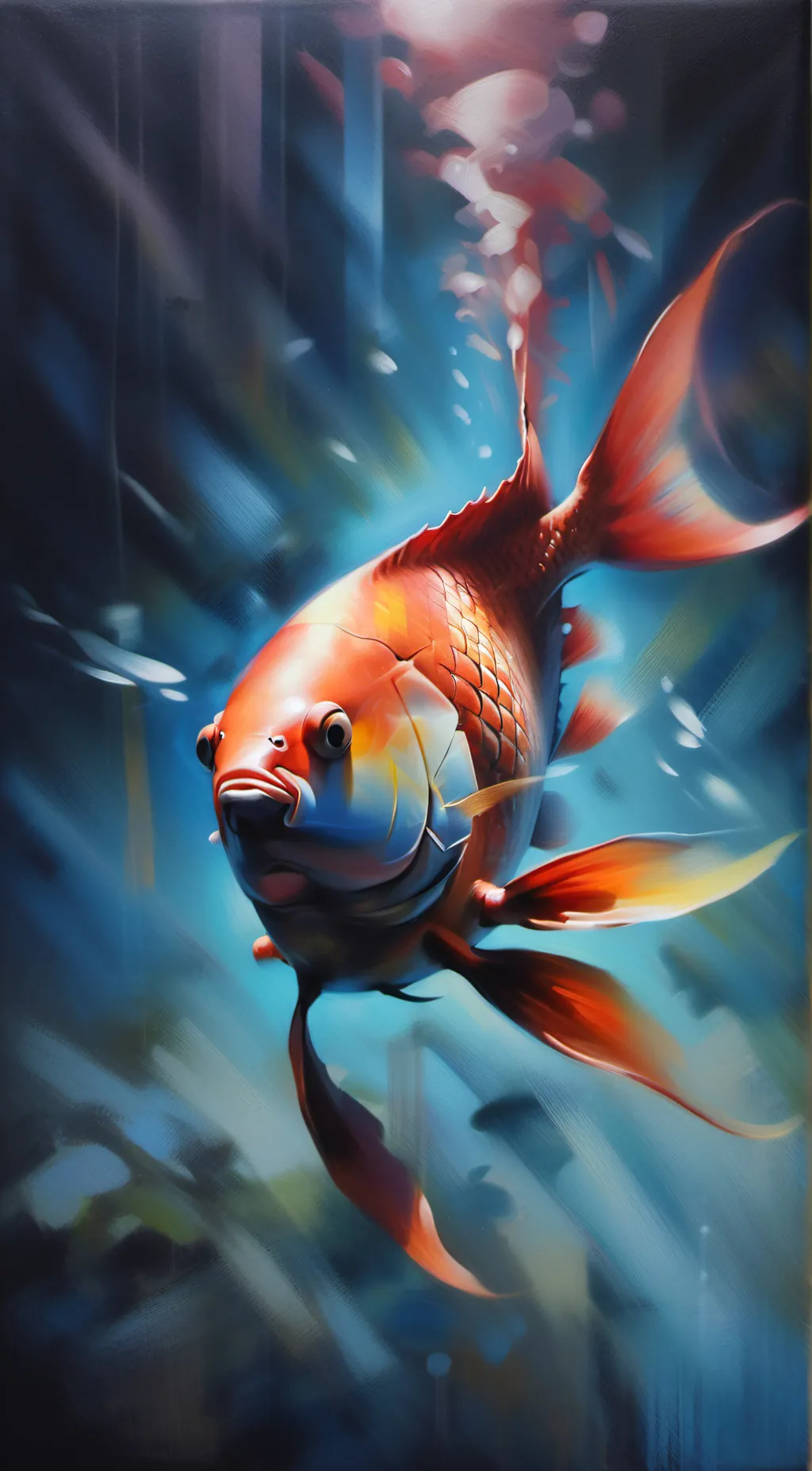 ai character: Fish background