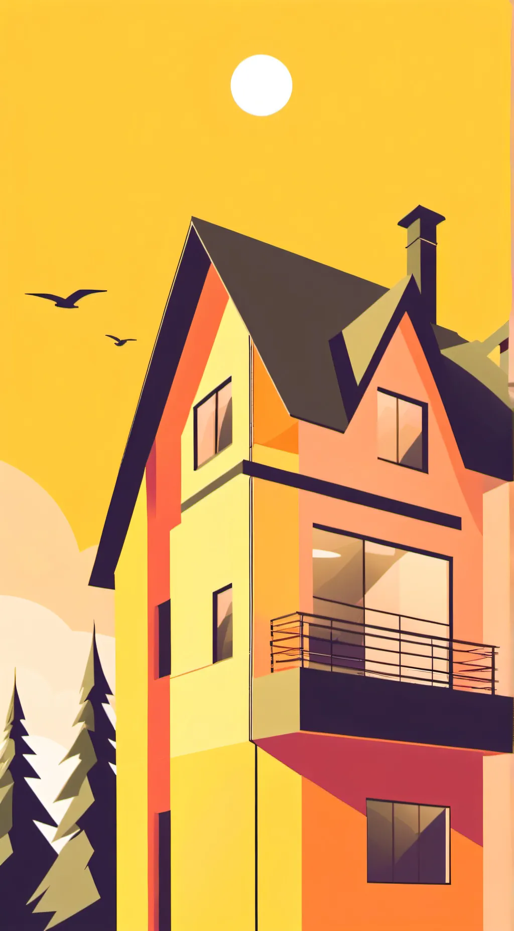 ai character: Your new home  background