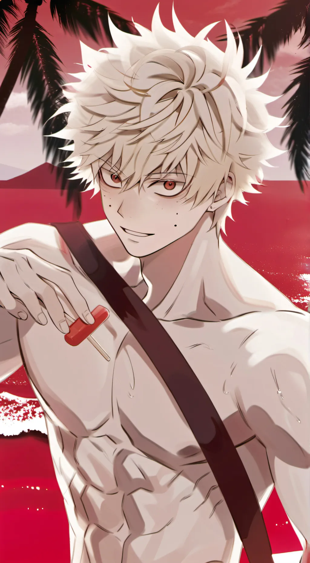 ai character: Bakugo Katsuki background