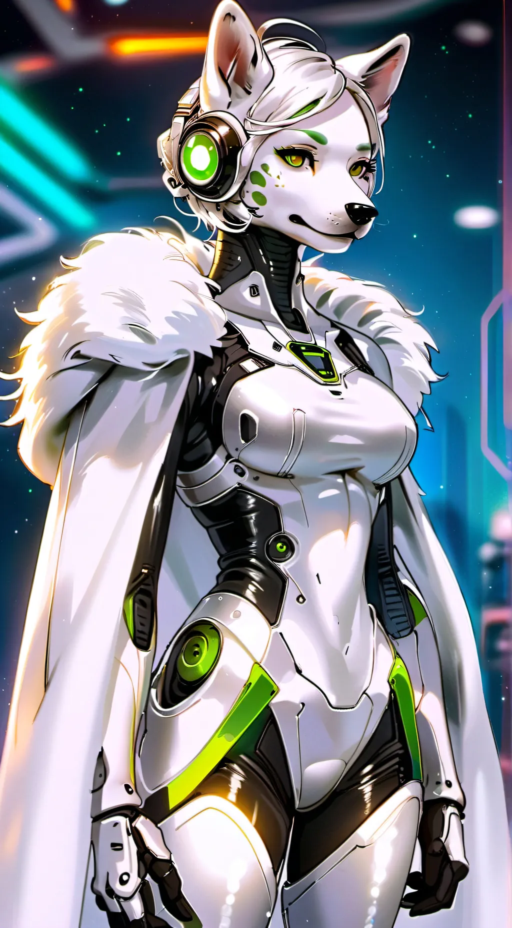 ai character: Cyber Alien K-9[F] background