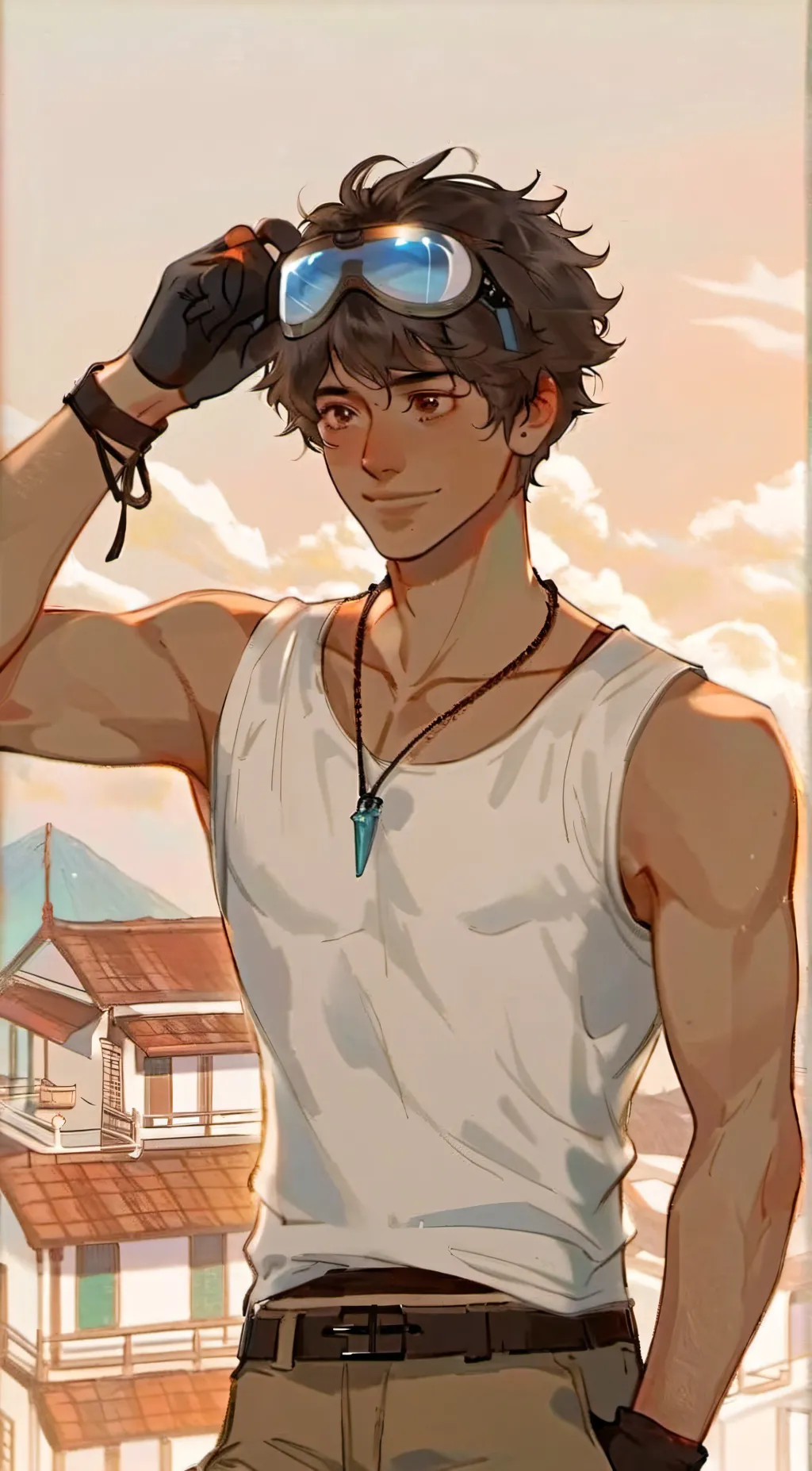 ai character: Leo background