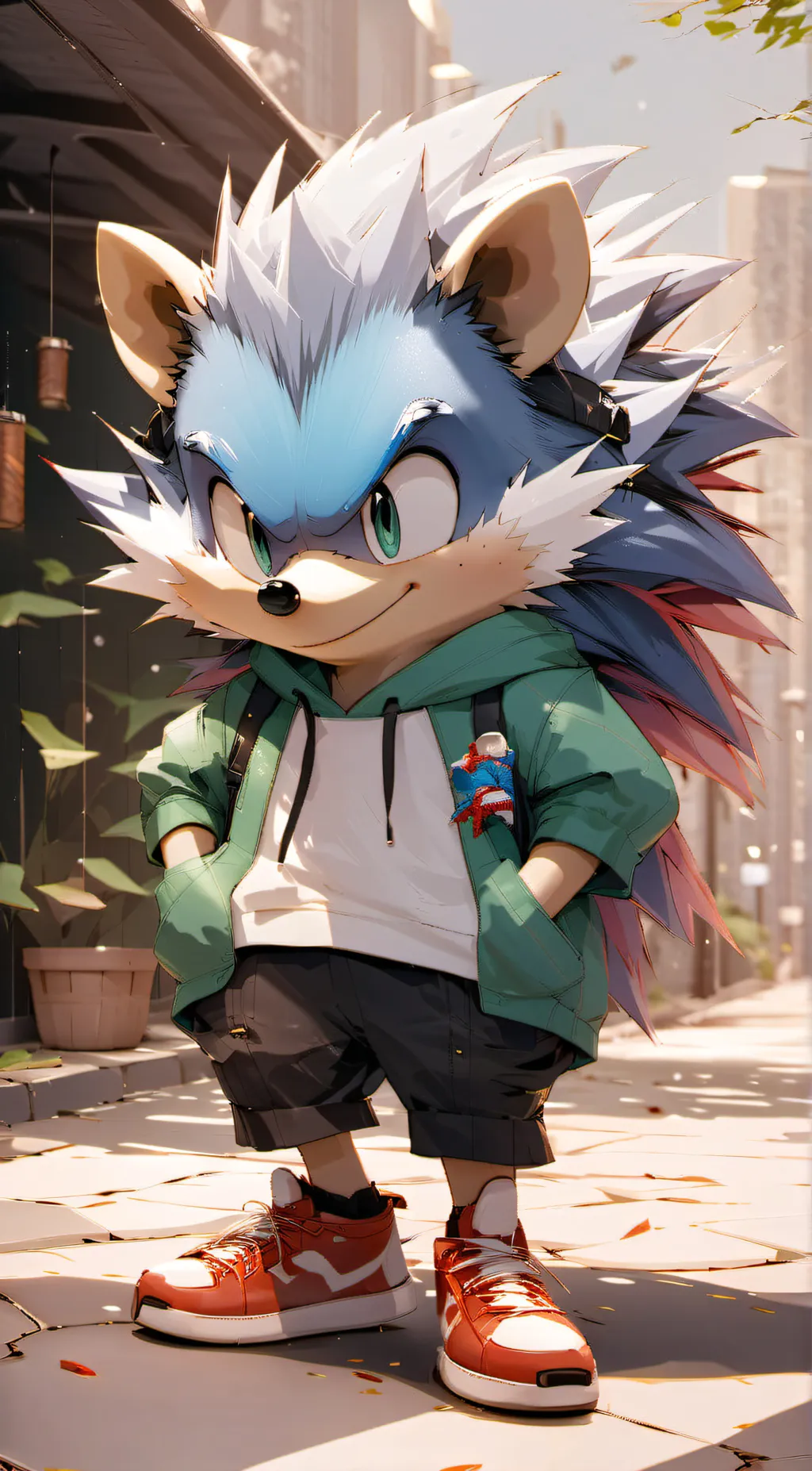 ai character: SONIC AND HIS CREW background