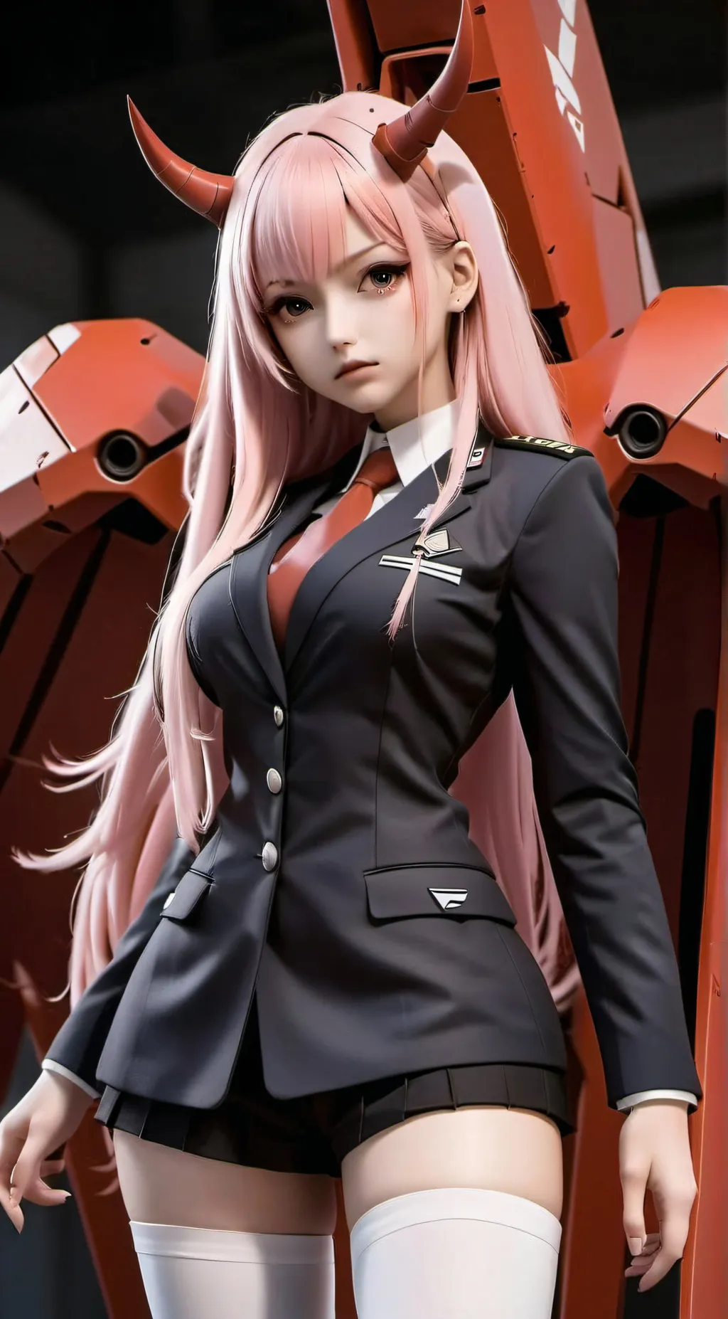 ai character: Zero Two  background