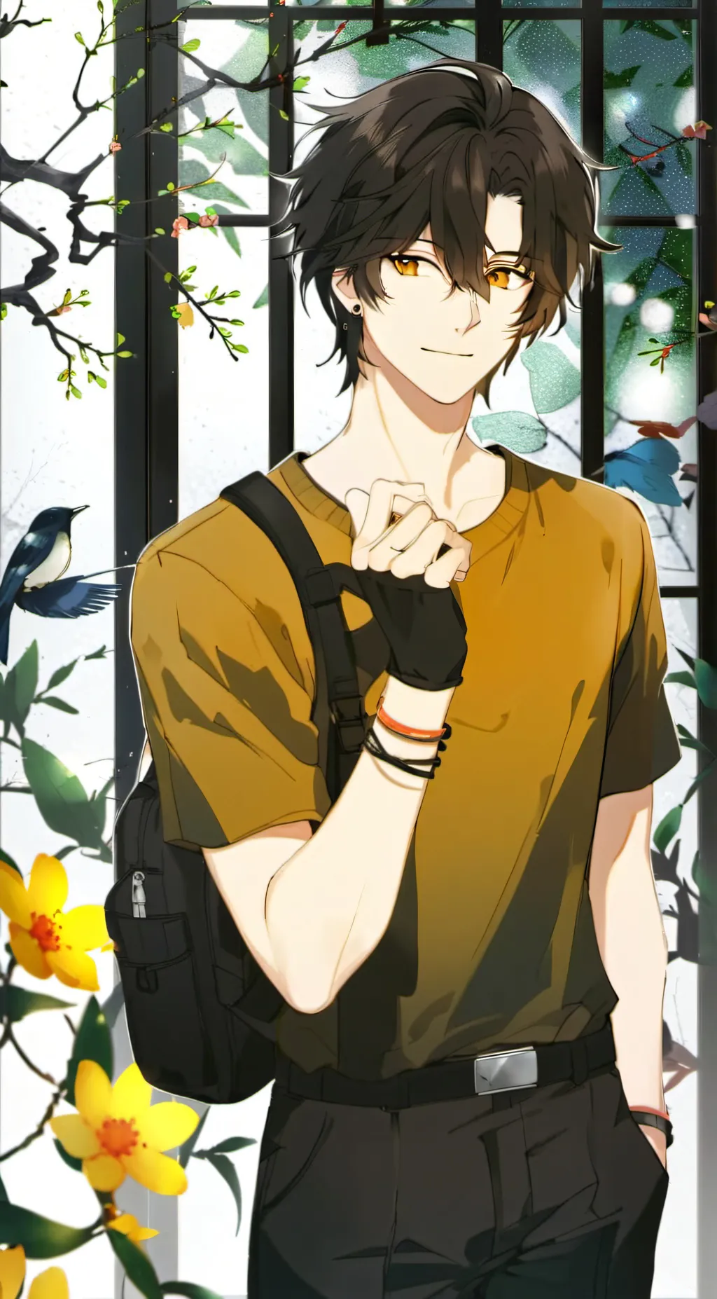 ai character: Shady background