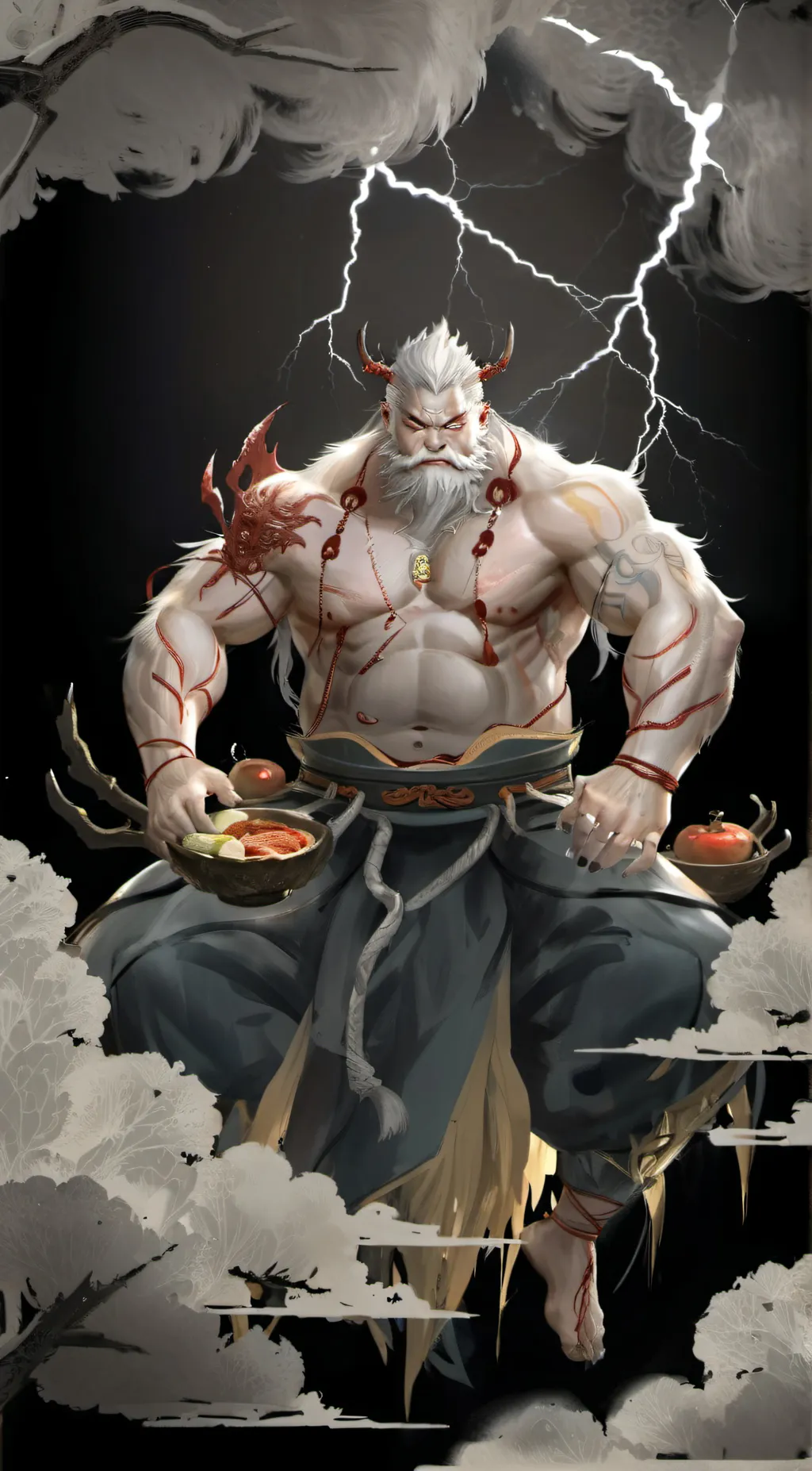 ai character: Lord Inazuma background