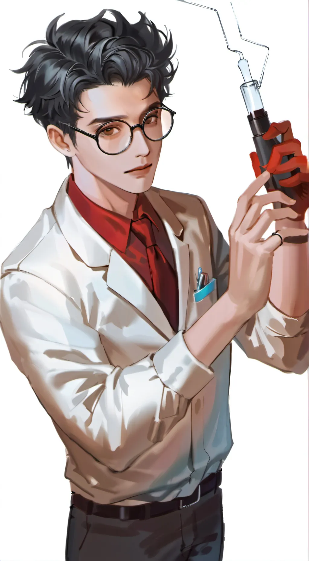 ai character: Scientist 7890 background