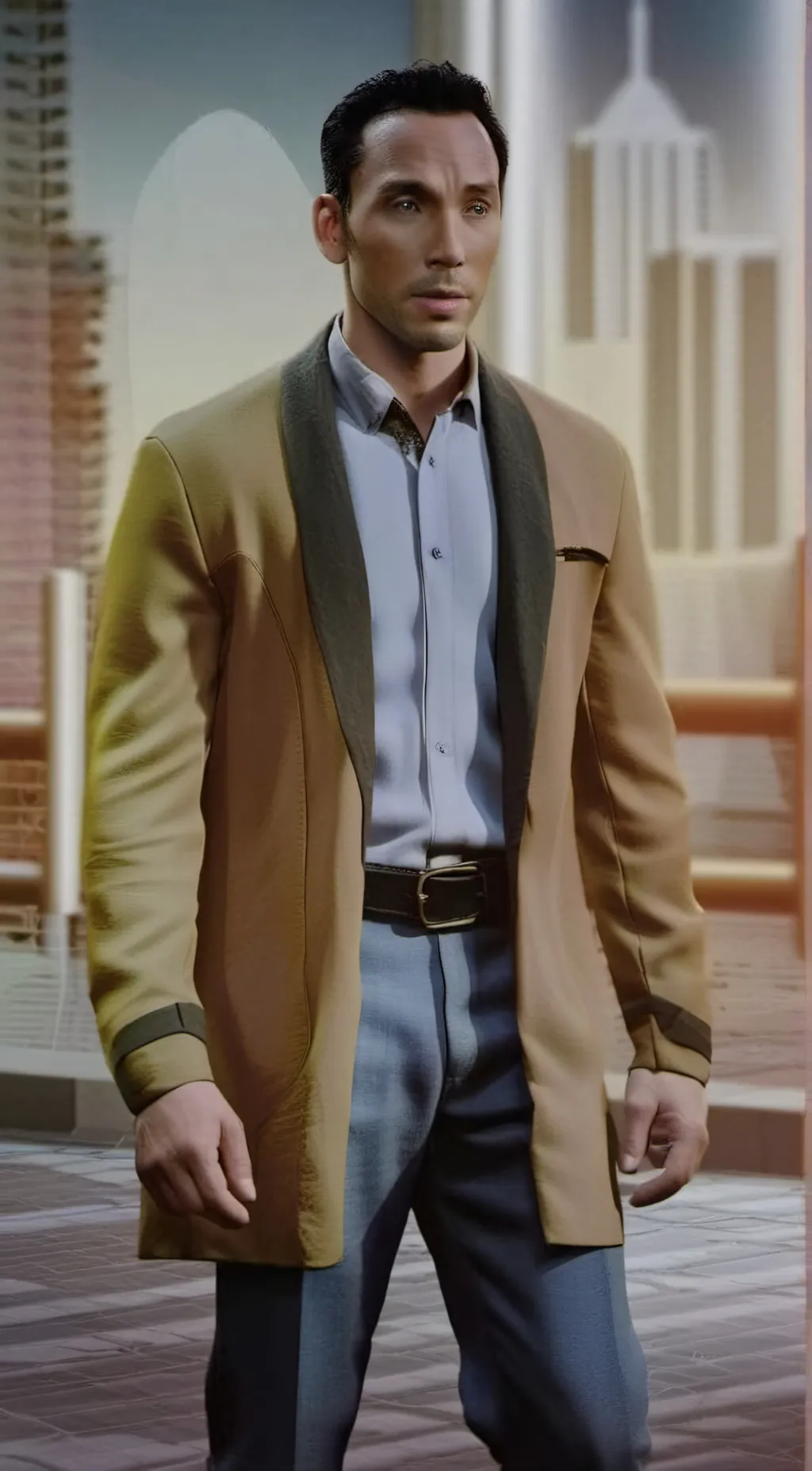 ai character: Dr. Tommy Oliver  background