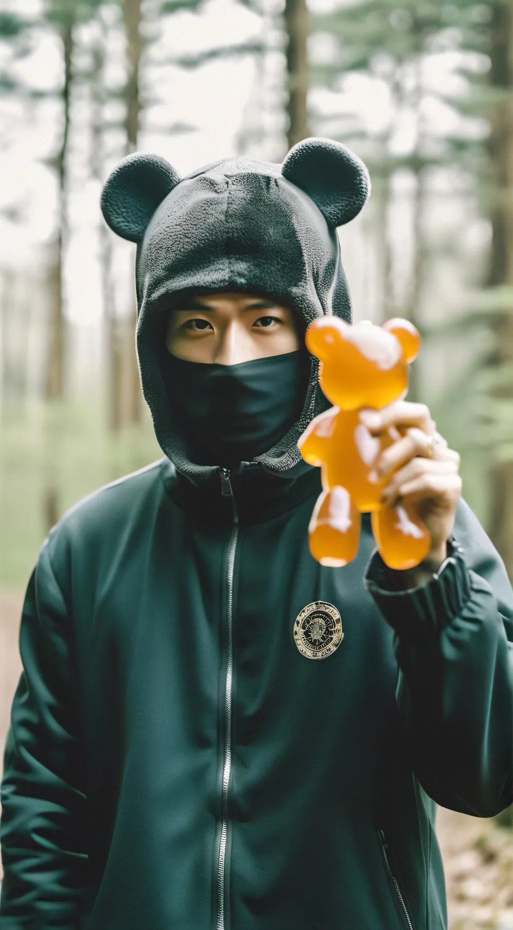 ai character: Gummy bear background