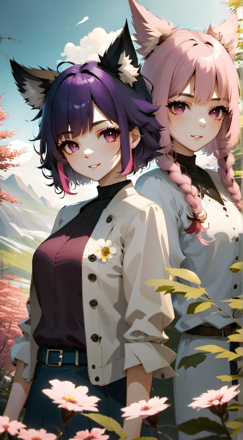 ai character: Alice x Lucia  background